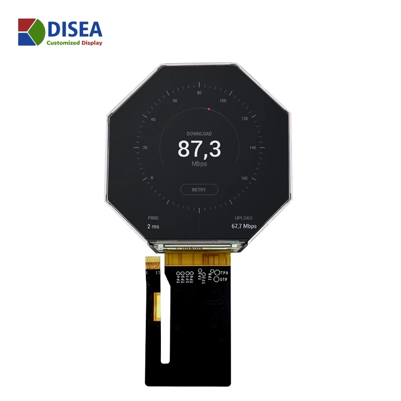 3.4 inch round tft display 1.02