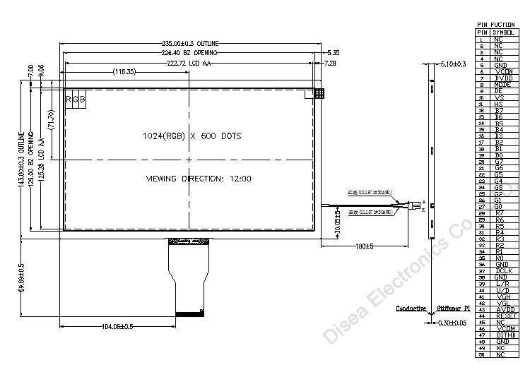 ZW-T101BAH-09 outline drawing