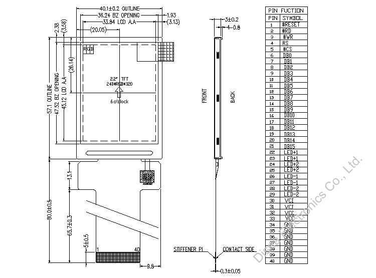 ZW-T022TQI-04 outline drawing