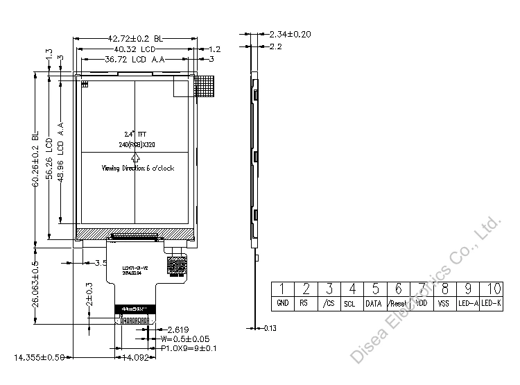 ZW-T024SQH-05 ouline drawing