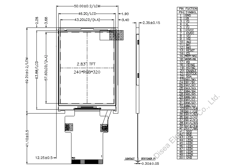 ZW-T028BQI-22 outline drawing