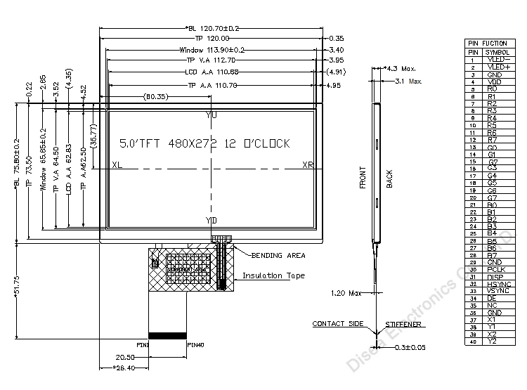 ZW-T050BPH-01P sketch drawing