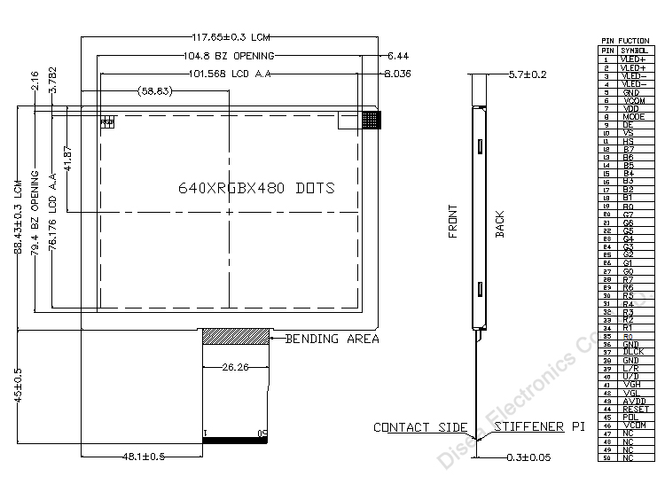 ZW-T050QGH-19 outline drawing
