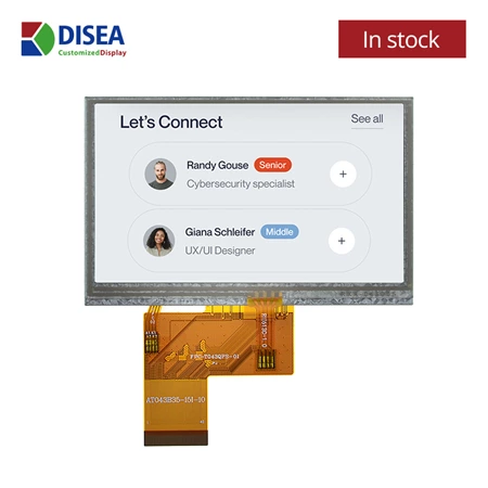 4.3 inch 480x272 TFT-LCD Display Module with Resistive touch