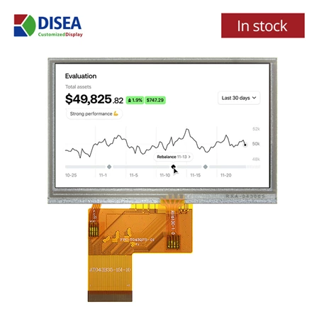4.3 inch 480x272 ips tft lcd screen DS-T043BPSA-01 - DISEA
